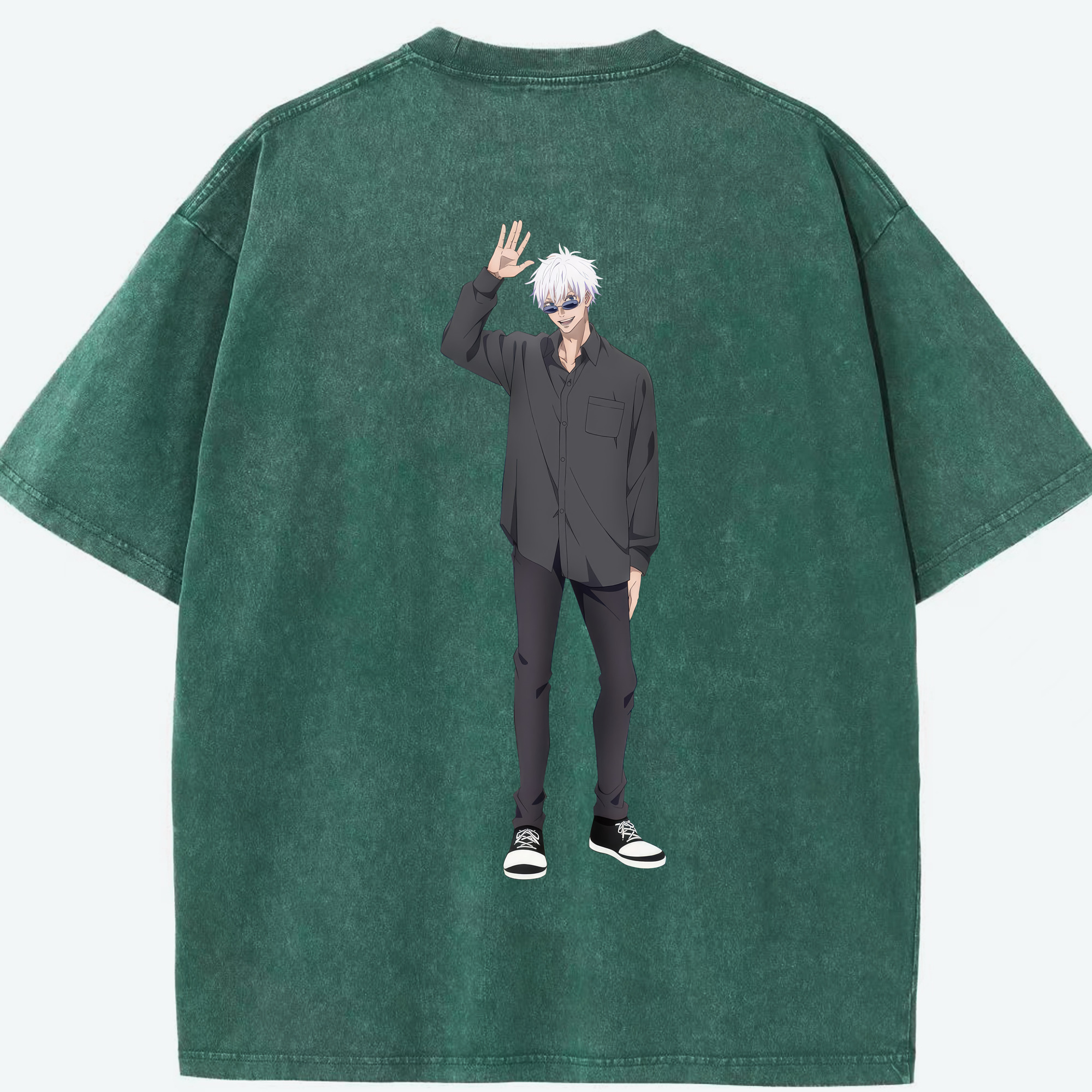 （画像用） 呪術廻戦 Jujutsu Kaisen 綿100% ヴィンテージ風 半袖Tシャツ（背面プリント）